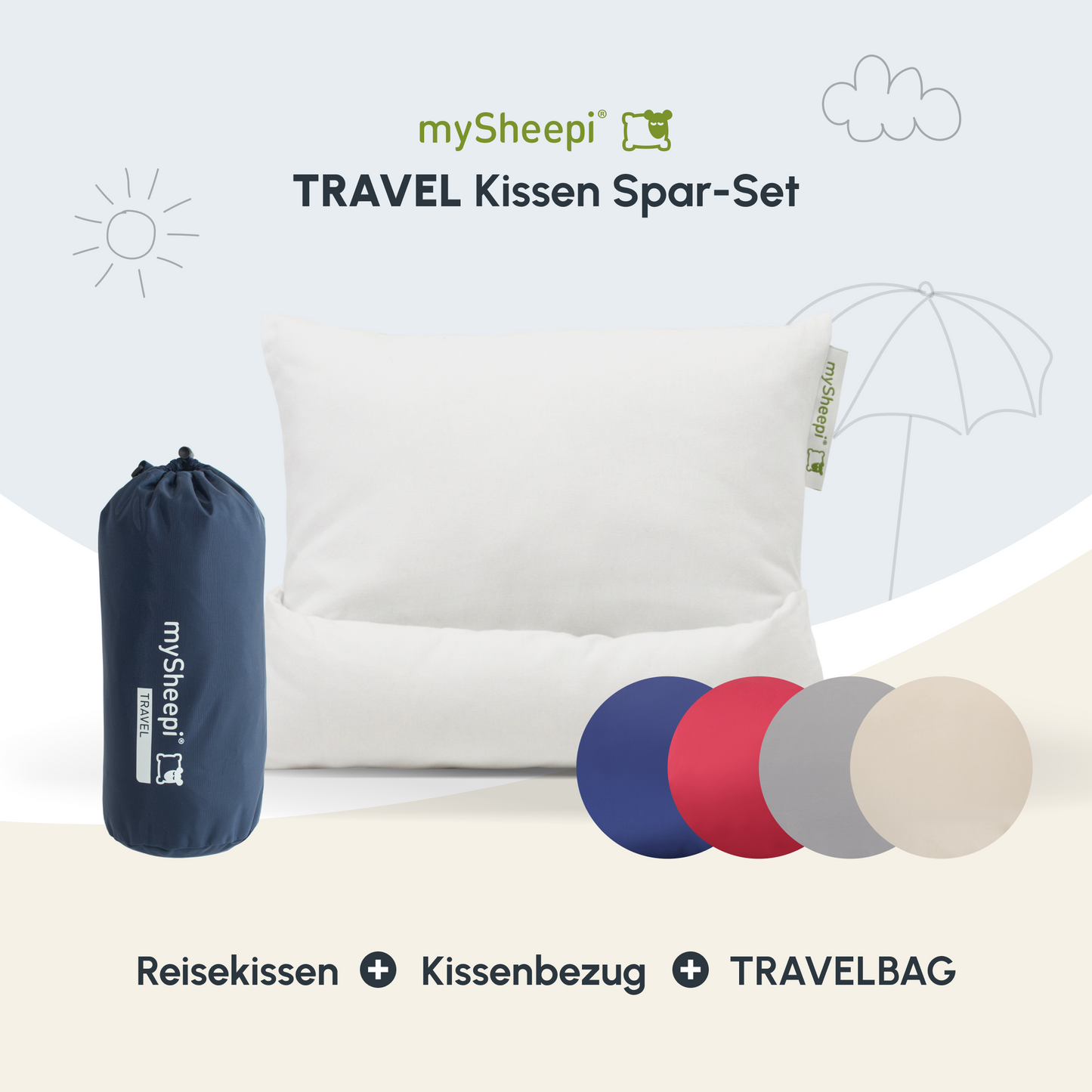 TRAVEL Kissen Spar-Set